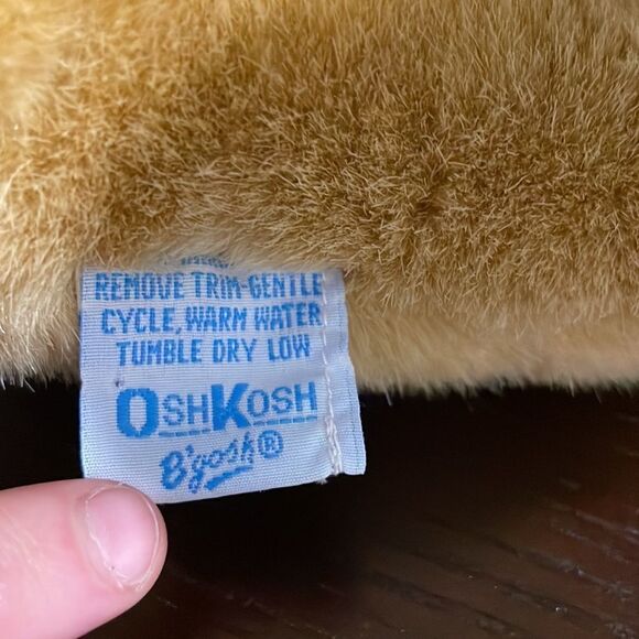 OshKosh B’gosh Eden Toys Teddy Bear in Collegiate Sweater Great Used Condition - Picture 4 of 8